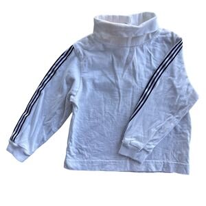 Baby Mickey & Co 18M White Black Stripe Turtleneck Long Sleeve Shirt Vintage 90s